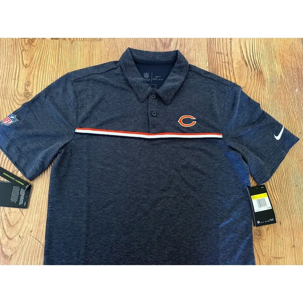 Nike Men’s Chicago Bears Dri-Fit Polo Shirt NKCM-41L Size S NWT